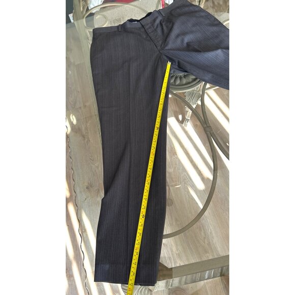 Mens INC International Concepts Gray Pinstripe Dress Pants Size 38/34 Polyester - Picture 6 of 6